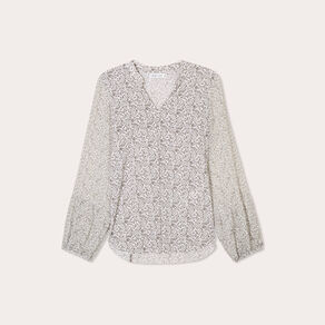 Blouse manches longues vert kaki femme