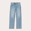 Jeans droit 5 poches denim double stone femme