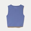 D&eacute;bardeur col rond activewear bleu fonc&eacute; femme