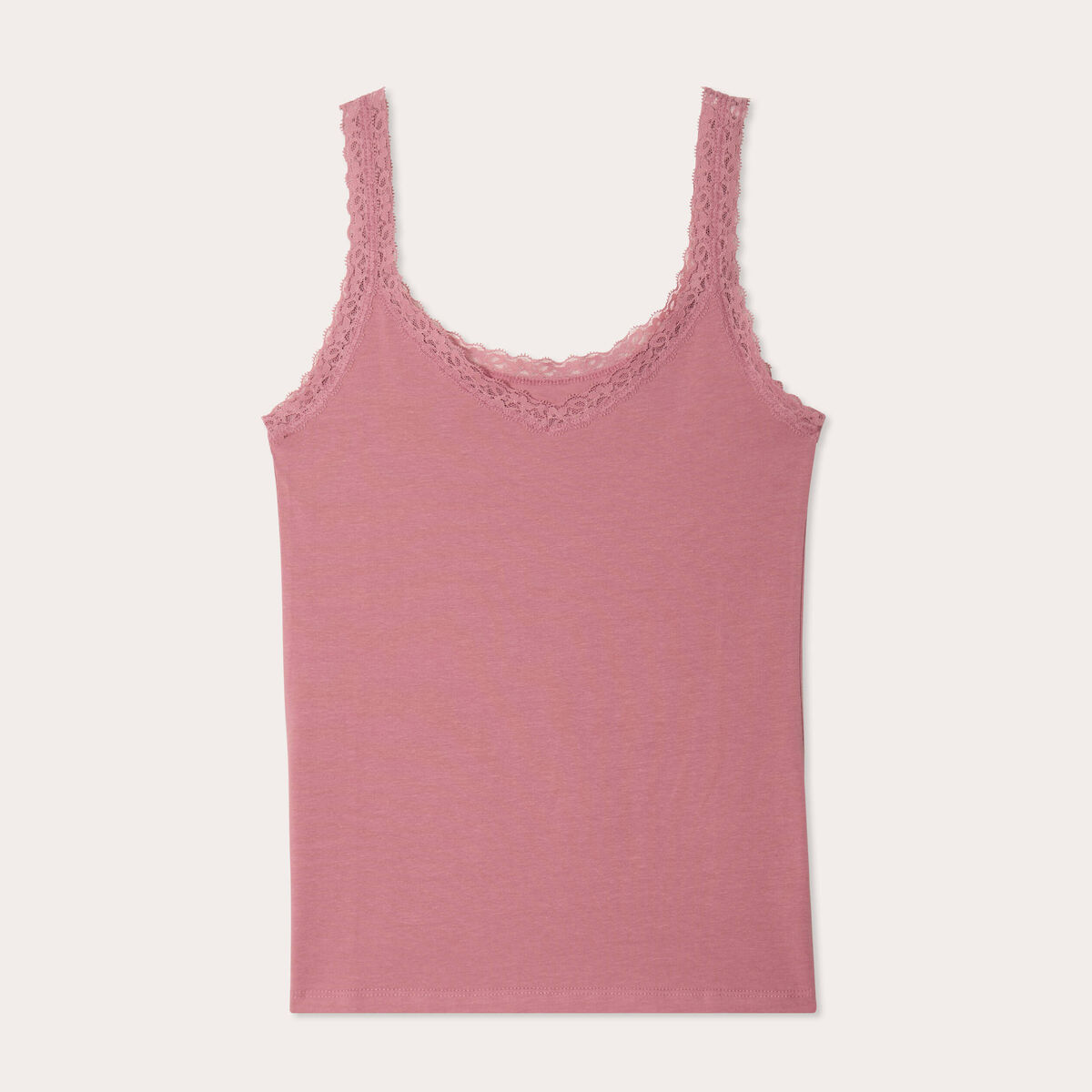 Débardeur sans manches vieux rose femme