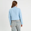 Veste blazer cintrée bleu turquoise femme