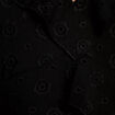 Blouse droite courte manches longues noir femme