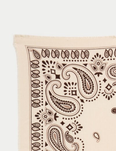Foulard ecru femme