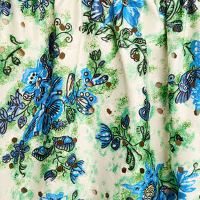Blouse smockée manches courtes blanc femme