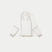 Blouse manches longues ecru femme