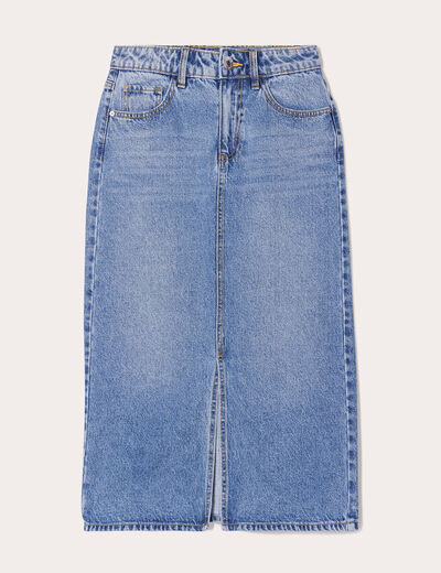 Jupe crayon taille standard denim double stone femme