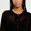 Blouse p&eacute;plum dentelle noir femme
