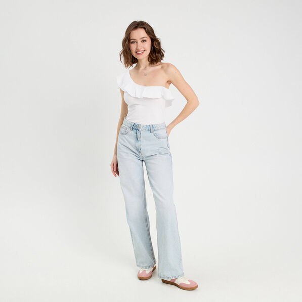 debardeur asymetrique blanc femme Débardeur asymétrique blanc femme