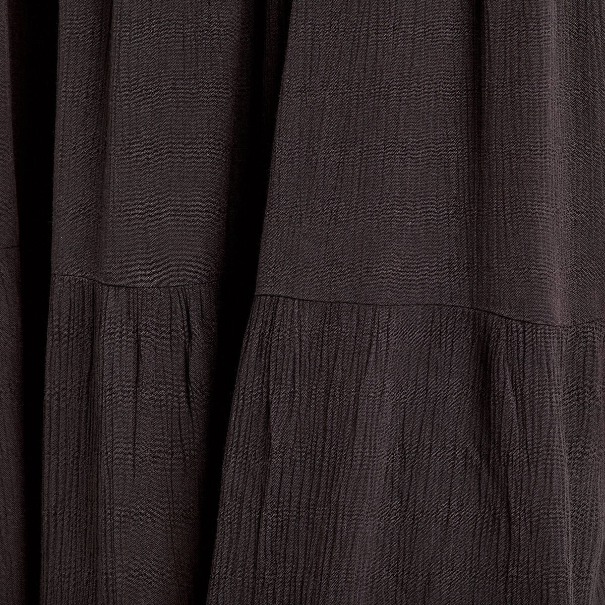 Robe évasée bretelles noir femme