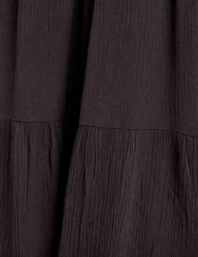 Robe évasée bretelles noir femme