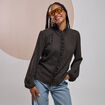 Blouse manches longues marron femme
