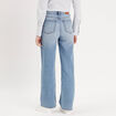 Jeans wide leg taille haute denim double stone femme
