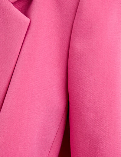 Veste blazer fluide rose femme