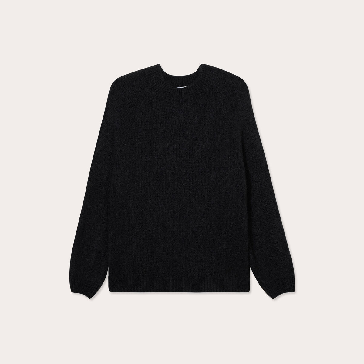 Pull manches longues noir femme