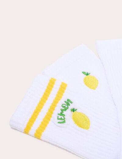 Chaussettes ecru femme