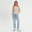 Sweat manches longues blanc femme