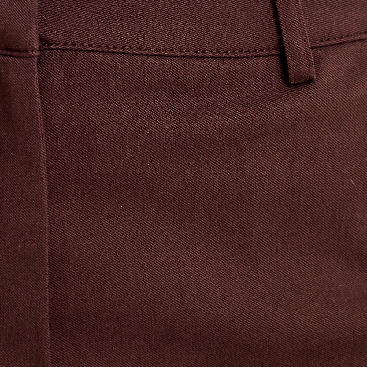 Pantalon bootcut &agrave; pont marron fonc&eacute; femme