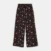 Pantalon large taille standard noir femme