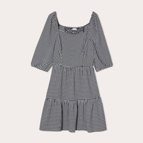 robe evasee manches 34 blanc femme Robe évasée manches 3/4 blanc femme