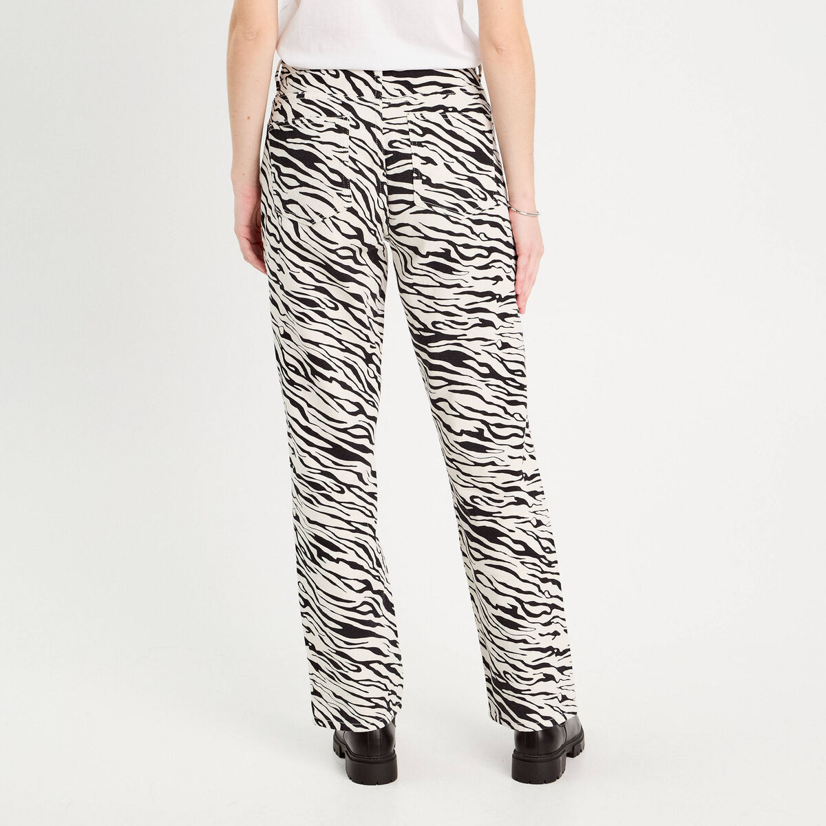 Pantalon large blanc femme