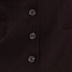 Jupe droite boutonnée noir femme