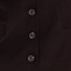 jupe droite boutonnee noir femme Jupe droite boutonnée noir femme