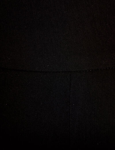 Pantalon bootcut taille basse noir femme