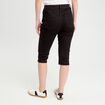 Pantacourt capri denim noir femme