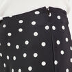 Jupe midi évasée fluide noir femme