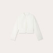 Veste col mao ecru femme