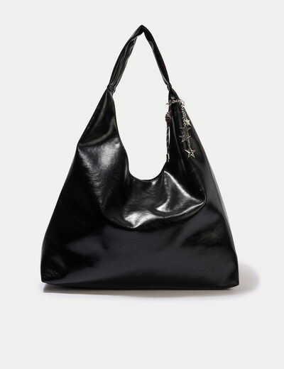 Sac avec pendentif charms noir femme
