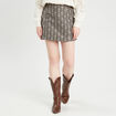 Jupe-short droite blanc femme