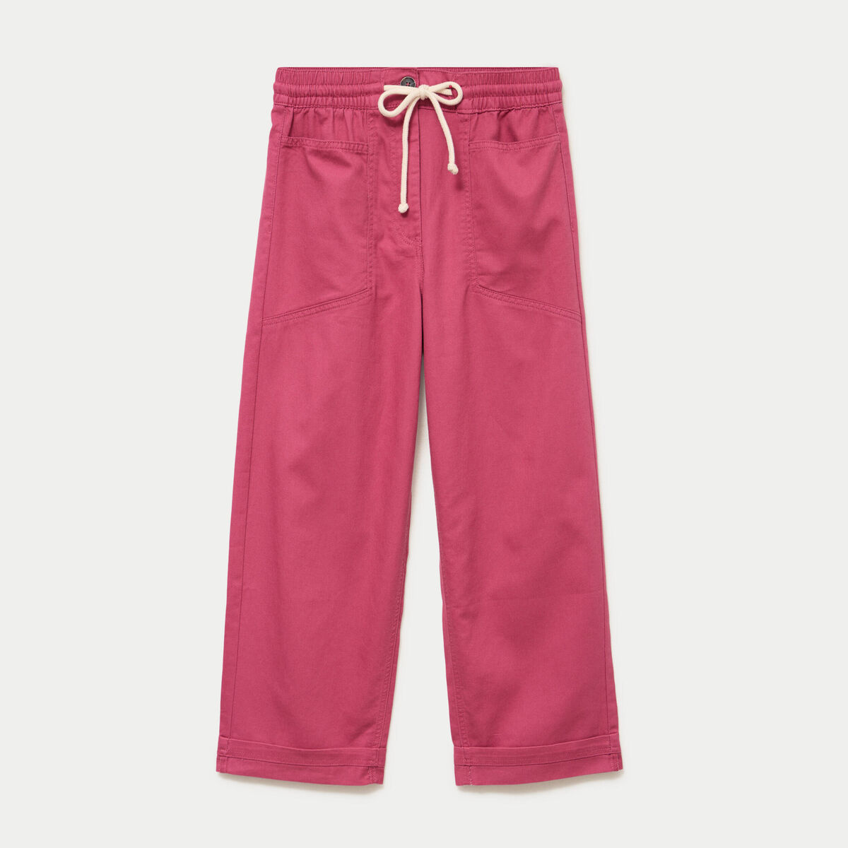 Pantalon droit taille standard prune femme