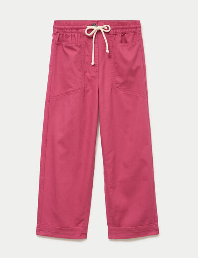 Pantalon droit taille standard prune femme