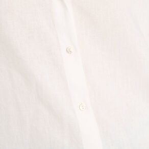 Chemise manches longues contenant du lin ecru femme