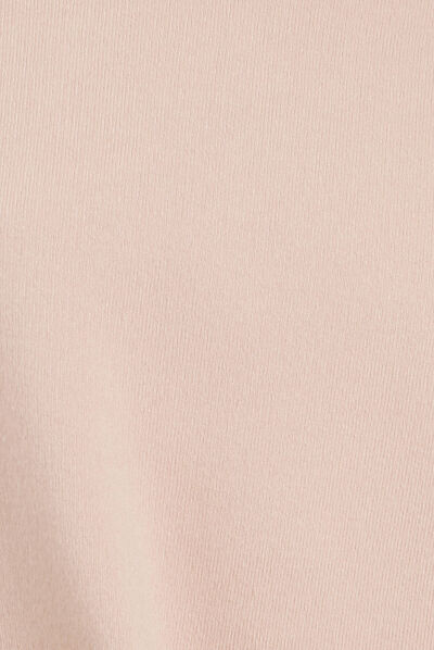 Pull col montant sable femme