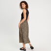 Robe longue effet 2-en1 beige femme