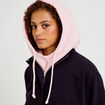 Cagoule rose clair femme