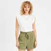 T-shirt manches courtes blanc femme