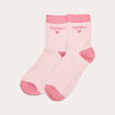 Chaussettes rose clair femme