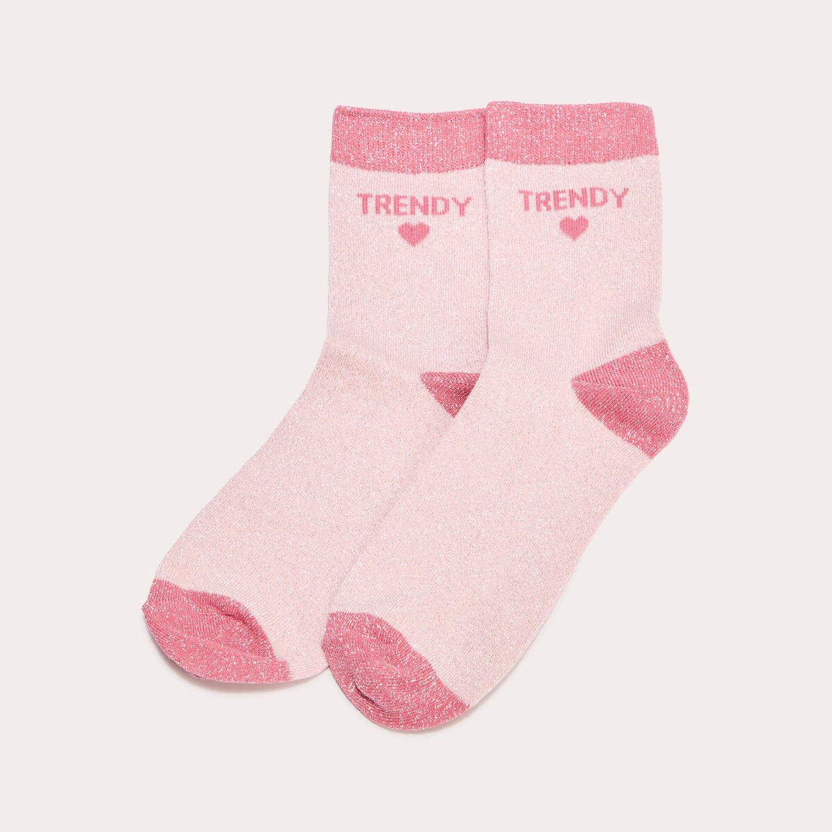Chaussettes rose clair femme
