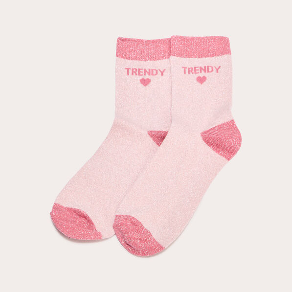 Chaussettes rose clair femme