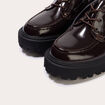 Mocassins &agrave; talon marron fonc&eacute; femme