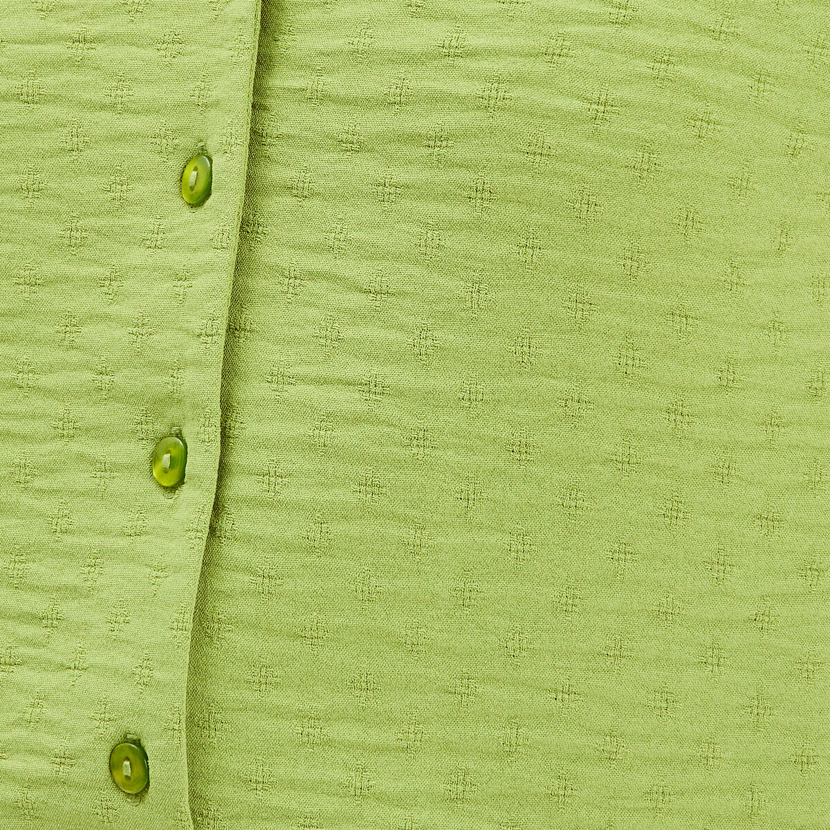 Blouse manches courtes vert anis femme
