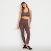 Legging taille haute violet femme