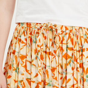 jupe longue evasee blanc femme Jupe longue évasée blanc femme