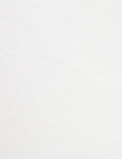 T-shirt manches courtes blanc femme