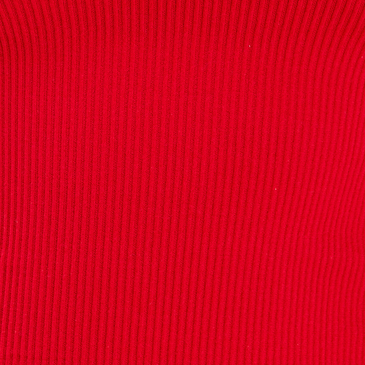 T-shirt manches courtes côtelé rouge femme