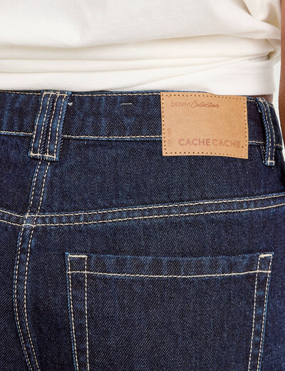 Jeans large denim brut femme