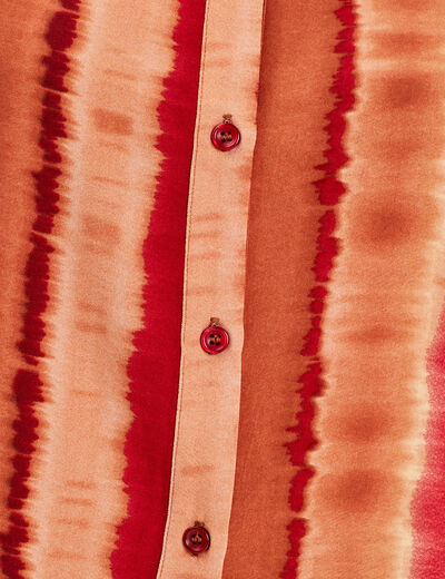 Chemise manches courtes rouge femme
